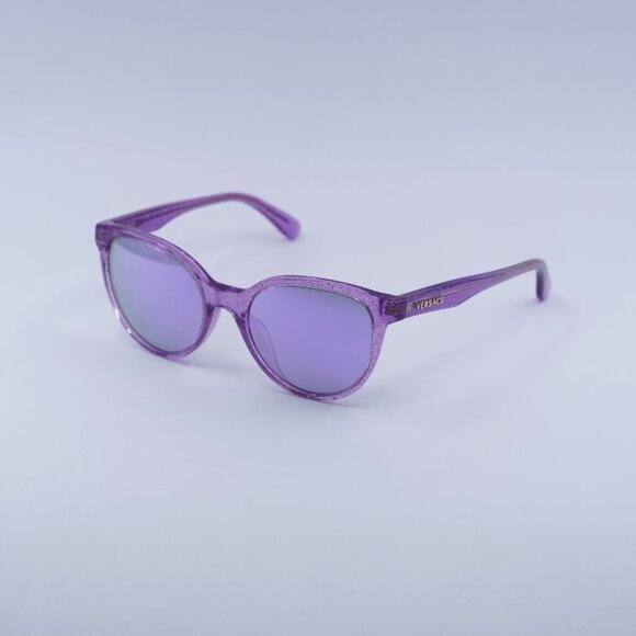 Versace Kids VK4427U 53734V Sunglasses Lilac Cat Eye Frame, Grey Lenses - Picture 1 of 11